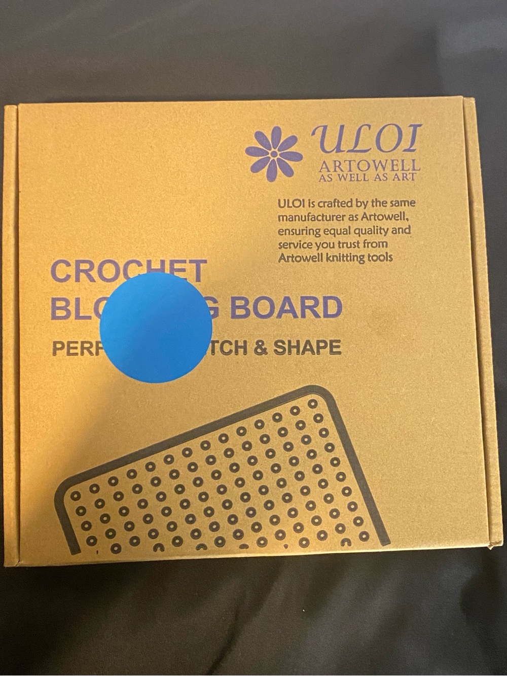 ULOL Artowell Gold Crochet Blocking Board